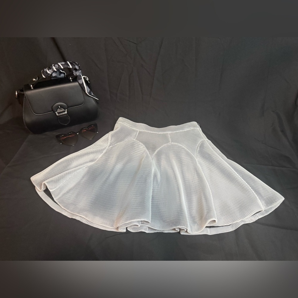 White Skater Skirt - Picture 3 of 7
